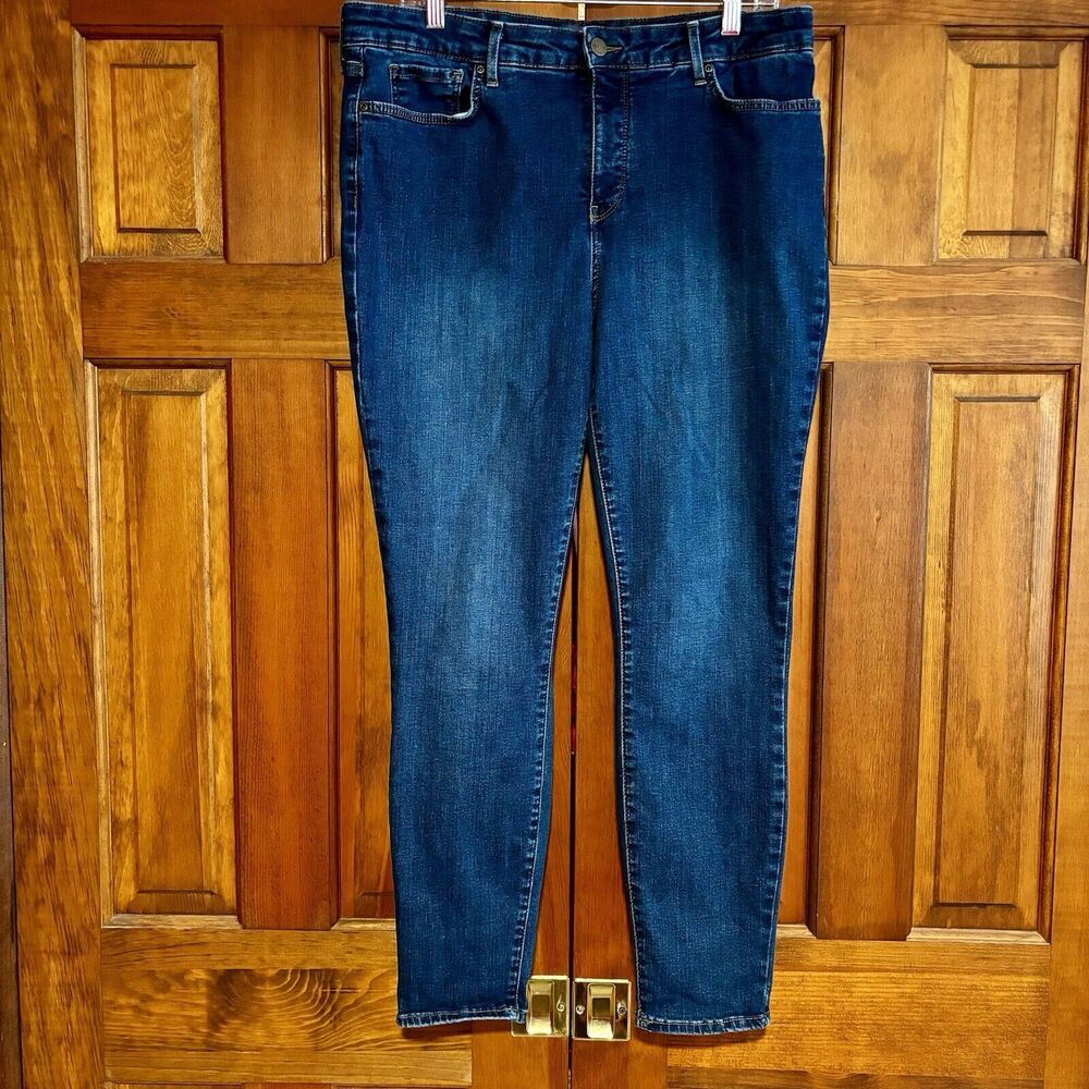 NYDJ Skinny Denim Jeans Women's Size 14 Lift Tuck Technology Medium Wash - Picture 2 of 10